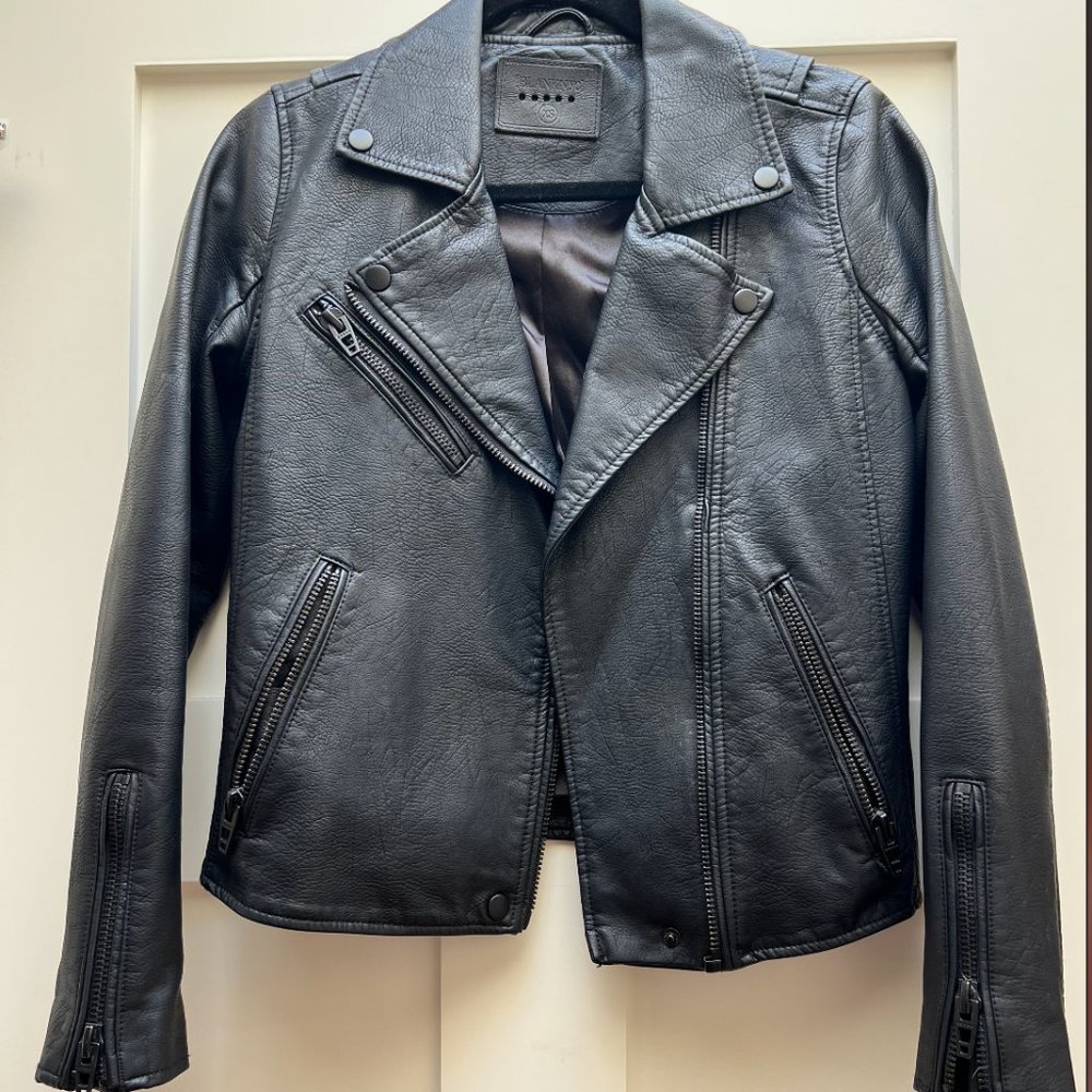 BLANK NYC Faux Leather Moto Jacket | XS | Black